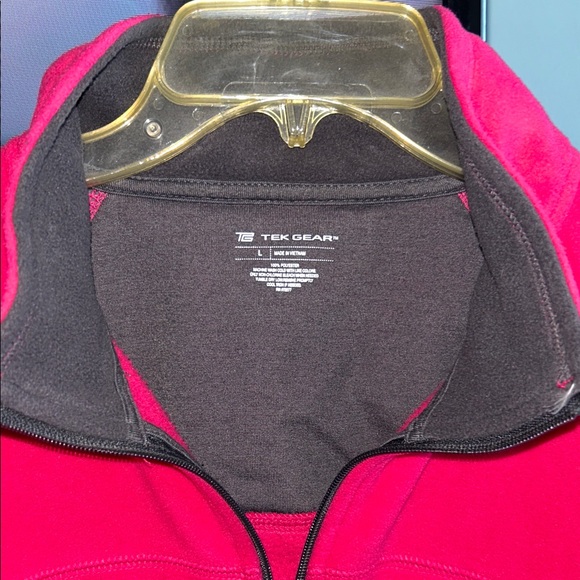 Tek Gear Pink and Gray L/S Sweat Jacket with zipper w/pockets - Picture 6 of 6